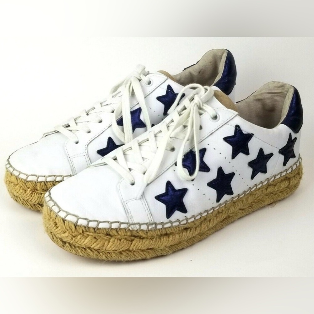 Marc Fisher Marcia Blue Star Espadrille Sneakers Size 8M